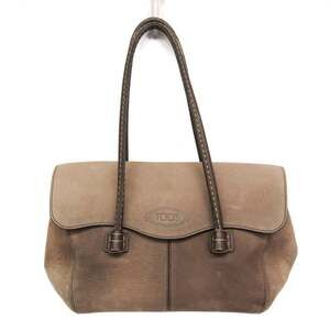 Tod's Women's Leather Handbag Beige,Brown